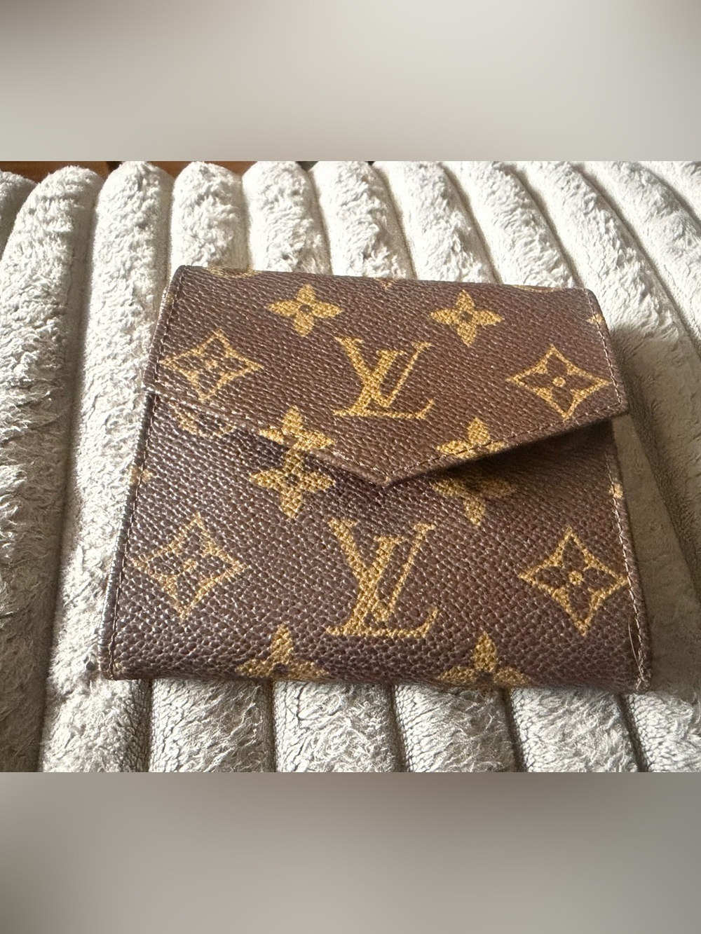 Louis Vuitton Monogram Envelope Wallet in Brown and Gold